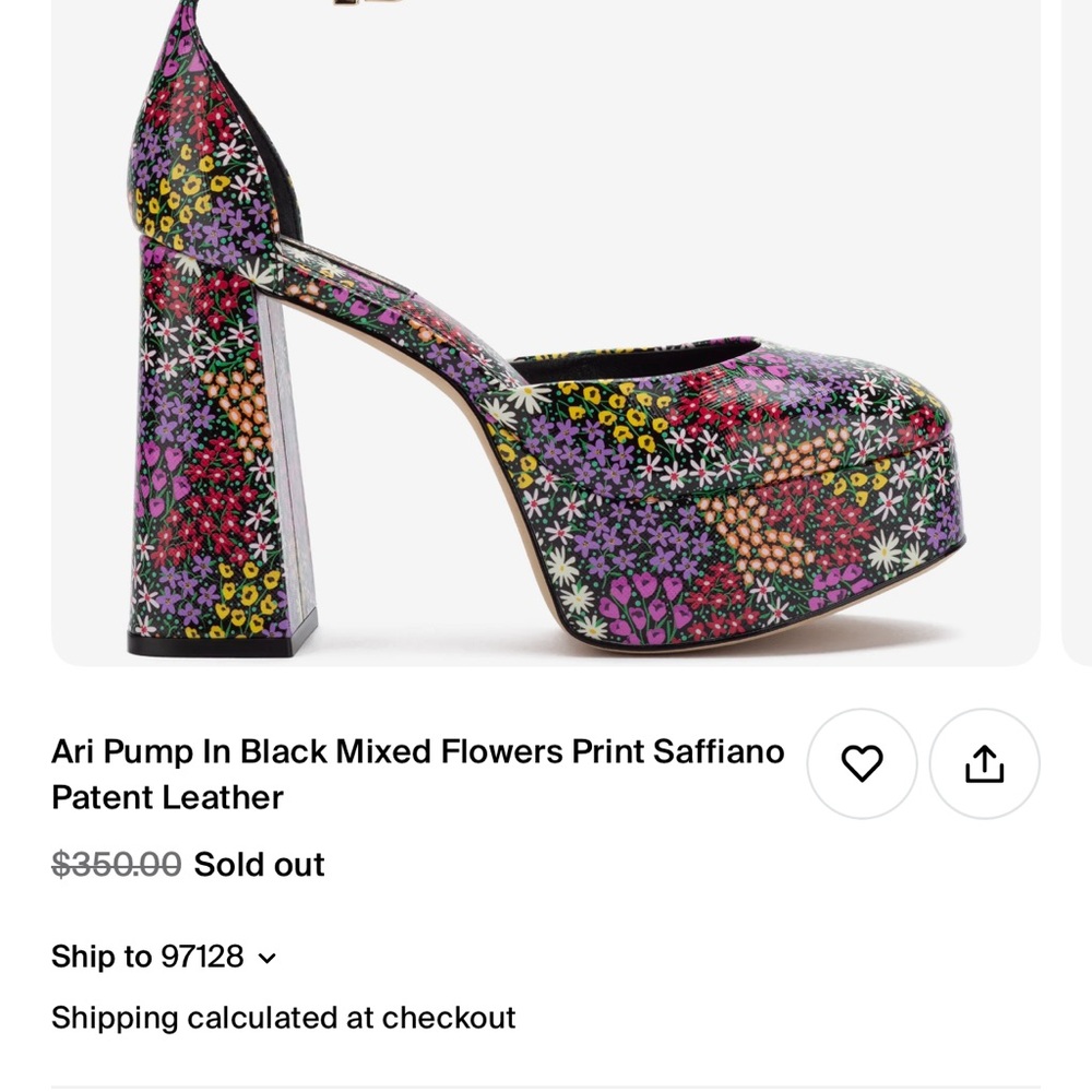 Larroude Black and Purple Heels with Platform and Stiletto